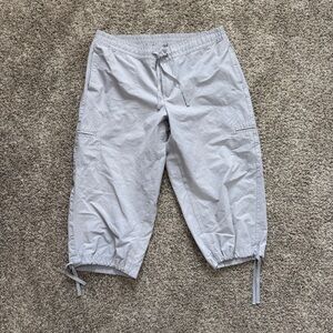 Y2K grey Danskin cargo capri pants Size XL